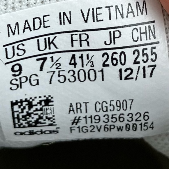 Adidas Women’s Size 9.0 Neo Pace White & Black Low Top Athletic Tennis Shoes - Picture 11 of 11